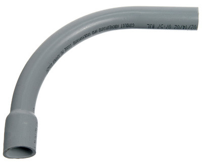 90 Degree Schedule 40 PVC Elbow, Belled End, 2 x 36-In.
