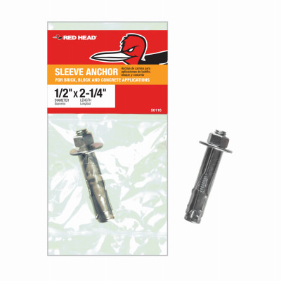 1/2" x 2-1/4" Hex Sleeve Anchor