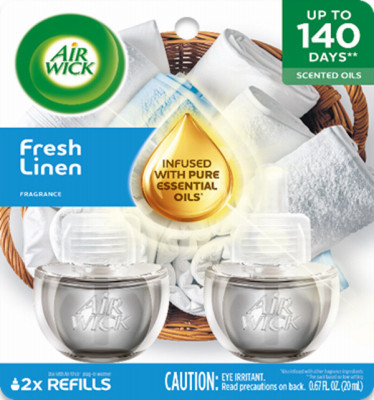 Scented Oil Plug-In Refill, Fresh Linen, .67 oz., 2-Pk.