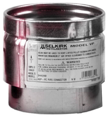 VP Pellet Pipe 3-Inch Pipe Connector