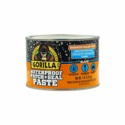 Waterproof Patch & Seal Paste, Black, 1 Lb.