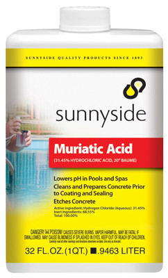 Muriatic Acid, 1 Qt. (6 pieces)