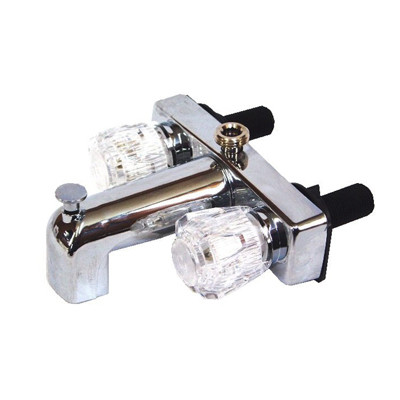 RV Tub & Shower Diverter, Chrome Plastic