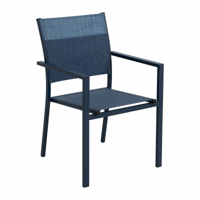 Whittier Stacking Sling Chair, Blue