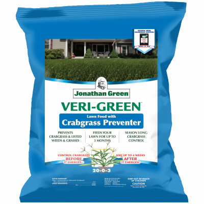 Veri-Green Lawn Fertilizer with Crabgrass Preventer, 22-0-3 Formula, Covers 5,000 Sq. Ft