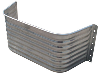 Square Window Well Area Wall, 22-Ga. Galvanized Steel, 12 In.