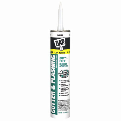Gutter/Flashing Sealant, White, 10.1-oz.
