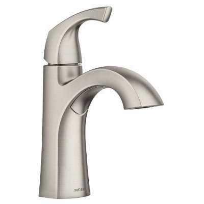 Lindor Single-Handle, High-Arc Bathroom Faucet, Spot-Resistant Brushed Nickel