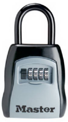 Key Storage Shackle Lock, Resettable, Holds 5