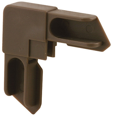 Window Frame Corner, Bronze Aluminum, 3/8 In., 20-Pk.