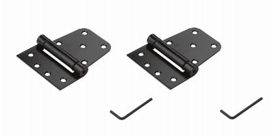 Heavy duty Auto-Close Gate Hinges, Black, 2-Pk.
