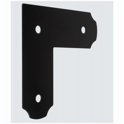 Hartley Collection Decorative L Strap, Black, 3 x 8-1/4 x 8-1/4 In.