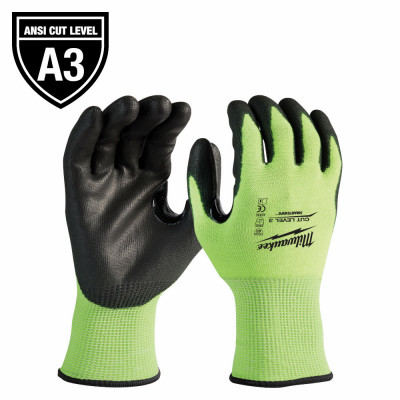 Cut-Resistant Dipped Gloves, Level 3, M