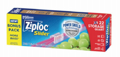 Slider Storage Bags Bonus Pack, Qt., 22-Ct.