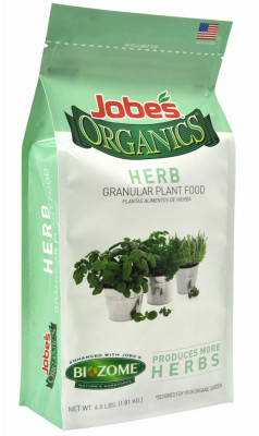 Organics Herb Granular Fertilizer With Biozome, 4-4-3 Formula, 4 Lbs.