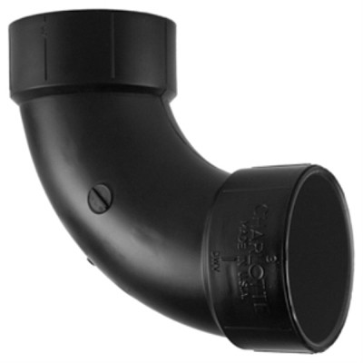 ABS/DWV 90-Degree Pipe Ell, Long Sweep, 1-1/2 In.