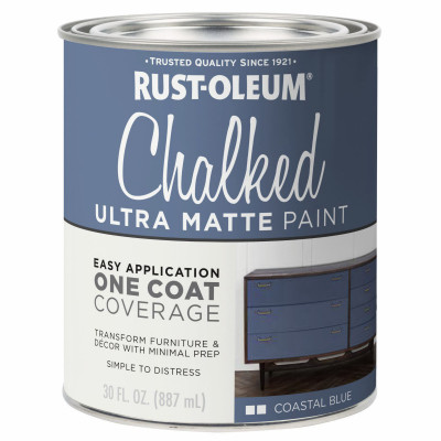 Chalked Ultra Matte Paint, Coastal Blue, 30 oz.