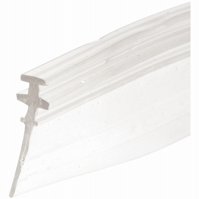 Shower Door Bottom Sweep, Clear Vinyl, 36 x 5/32 In.