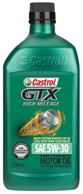 GTX Motor Oil, High-Mileage, 5W-30, 1 Qt.