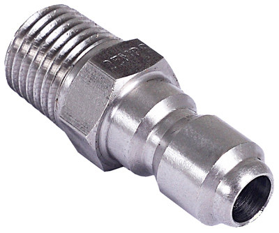 Pressure Washer Quick Connect Plug, 1/4 MNPT x 1/4 In.