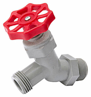 Celcon Hose Bibb, Straight, No-Kink, 3/4 x 3/4 In. Hose