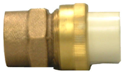 Transition Pipe Union, 1/2 CPVC Slip x Brass FIP