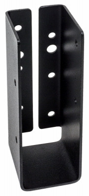 Outdoor Accents Joist Hanger, ZMAX Coating, Galvanized Light Steel, Black, 2 x 6 In.