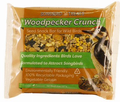 Suet Cake, Woodpecker Crunch, 8 oz. Bar