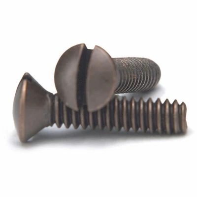 Wall Plate Screws, Aged Bronze, 1/2-In., 10-Pack