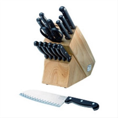 Essentials 15-Pc. Knife Set + Block