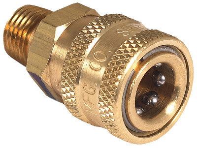 Pressure Washer Quick Connect Socket, Brass, 1/4 MNPT x 1/4 In.