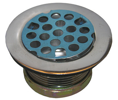 Sink Strainer, Chrome, 2 In. Drain Opening x 1-1/2 In.