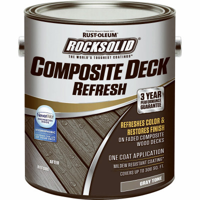 RockSolid Composite Deck Refresh, Gray, 1-Gallon (2 pieces)