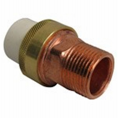 1/2 In. Transition Pipe Union, CPVC Slip x Copper MIP