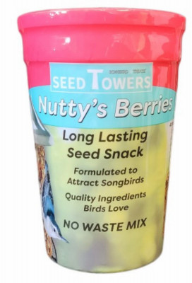 Bird Seed Tower, Nutty's Berries, 34 oz.