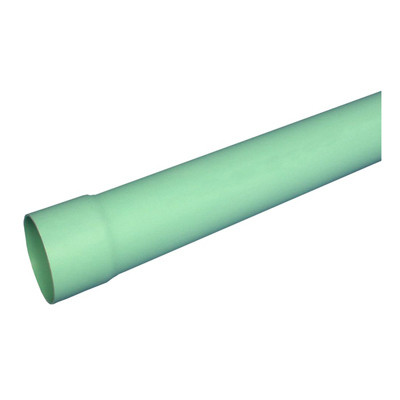 PVC Sewer & Drain Pipe, Solid Wall, 6 In. x 10 Ft.