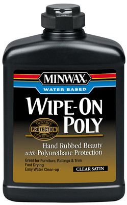 Satin Water-Based Wipe-On Poly Wood Stain, Pt.