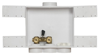 Quadtro Copper Sweat Washing Machine Outlet Box, 2 In.