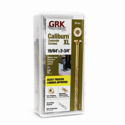 GRK CALIBURN XL 19/64" x 2-3/4" 25-Ct.