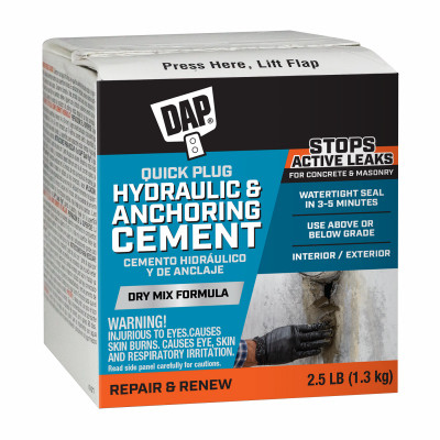 Quick Plug Hydraulic & Anchoring Cement, 5-Lbs.