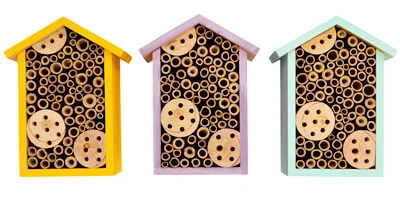 Better Gardens Bee House, Assorted Colors (6 pieces)