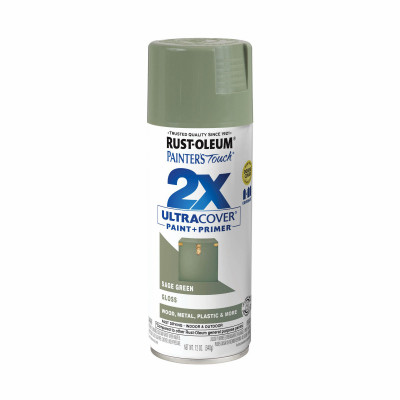 Painter's Touch 2X Spray Paint, Gloss Sage Green, 12-oz.