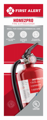 Rechargeable Fire Extinguisher, Red, 2A: 10-B:C (2 pieces)