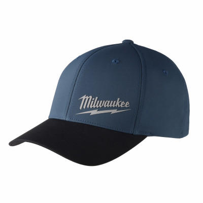 Workskin Performance Logo Fitted Hat, Blue, S/M