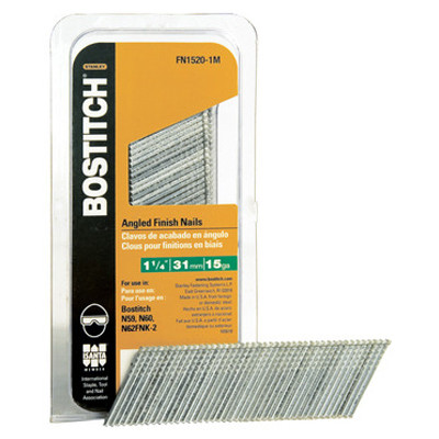 Steel Collated Finish Nails, 1-1/4 In., 15 Gauge, 3,600-Ct.