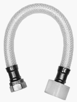 Toilet Connector, Reinforced Poly Vinyl, 1/2 FIP x 7/8 Ballcock x 20 In.