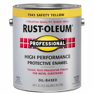 Professional Enamel Paint, Safety Yellow, VOC-Compliant, 1-Gallon (2 pieces)