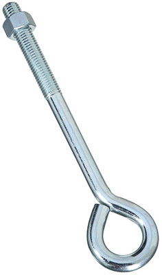 Eye Bolt With Hex Nut, 2160BC, Zinc, 5/8 x 10 In.