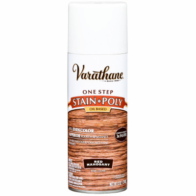 Red Mahogany Wood Stain & Polyurethane, 12-oz. Spray