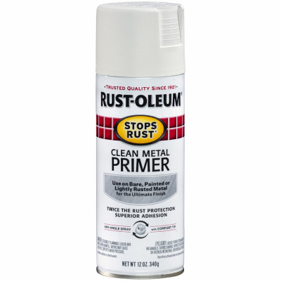 Metal Spray Primer, White, 12-oz.